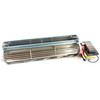 Blower pictured in vertical air discharge orientation