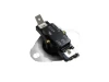 Bottom view of snap disc sensor and wire terminals