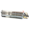 Front view of ball bearing motor, air flange and wire leads