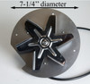 7 1/4" diameter mounting hub