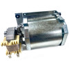 Blower pictured in vertical air discharge position