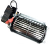 Top view of ball bearing motor, impeller wheel and motor