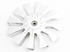 Bottom view P1315 impeller blade, mounting hub