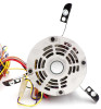 Bottom view of motor, wiring harness and flex mount bracket