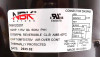 Motor ID sticker with electrical specifications