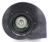 Top view of air intake, impeller wheel
