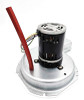 Top view of motor, wiring harness and blower housing