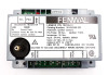 Top view of module, electrical specifications sticker, connections
