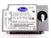 Top view of module, electrical specifications sticker, connections