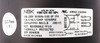 Motor ID sticker, electrical specifications