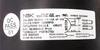 Motor ID sticker, electrical specifications
