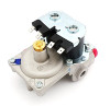 Top view of Suburban 161122 water heater gas valve