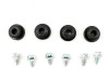 Rubber grommet noise isolation kit with hardware