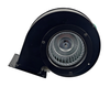 Side view of blower motor, impeller wheel