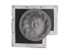Bottom view of impeller wheel and gasket
