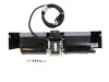 Top view of blower assembly, power cord, rheostat speed controller