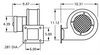 Blower and motor dimensions