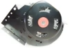 Side view of blower's sealed ball spindle bearing