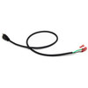 3-prong AC power cord with 1/4" female space connectors on power, neutral and ground leads.
