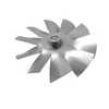 Angled view of fan blade