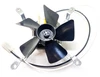 Front of induction fan, wiring harness and impeller