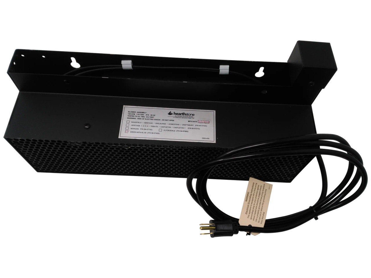 Hearthstone 96-57400 Wood Stove Blower Kit for Craftsbury II