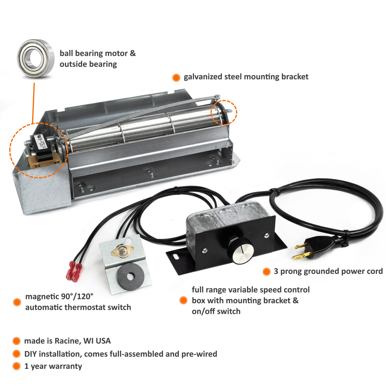 FBK-250 (80L86) Blower Kit for Astria, IHP, Lennox & Superior