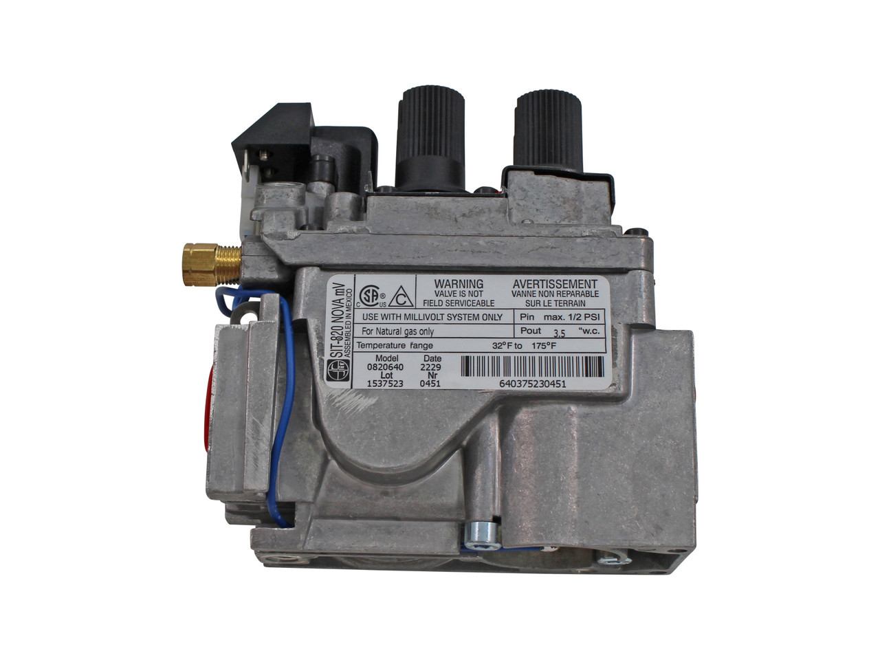 SIT 0820640 Millivolt Natural Gas (NG) Valve