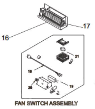 Regency 576-917/P Gas Stove Blower Kit | Fits B36X Bellavista