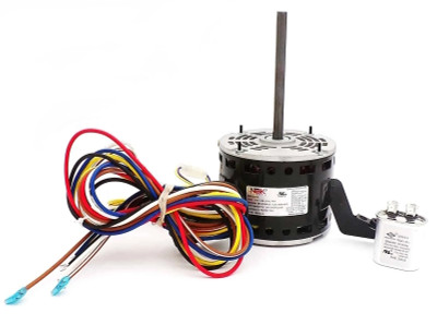 NBK-20203 Direct Drive Blower Motor 1/3 HP 115V 1075 RPM - Replacement for Packard 43785, Mars 03785, GE 5KCP39FGV064, Gemline EM3785 | PSC Furnace Motor