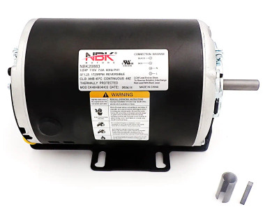 NBK-20883 Self-Cooled Fan Motor 1/2 HP 115V 1725 RPM | Replaces AO Smith GF2054, Packard 45012, Dayton 4UE85