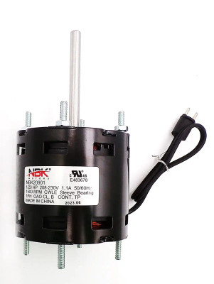 NBK-20901 Fan Motor 208-230V 50/60Hz | Direct Replacement for Fasco D1103, Dayton 32NA52, JA2N251