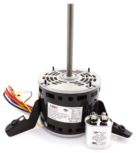 NBK-20200 Furnace Blower Motor 1/3 HP 115V - Replaces Packard 43786, GE 5KCP39FFS396, Goodman B13400-312, Mars 03786 | PSC Direct Drive Motor