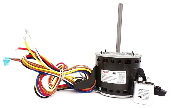 NBK-20202 Direct Drive Blower Motor 1/2 HP 208-230V 1075 RPM - Replaces Packard 43788, GE 5KCP39KGR696, Goodman B13400-353, Mars 03788 | PSC Furnace Motor