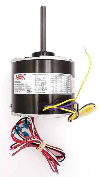 NBK-20593 208-230V Condenser Motor 1075 RPM (1/6 - 1/3 HP) | Replaces US Motors 5462