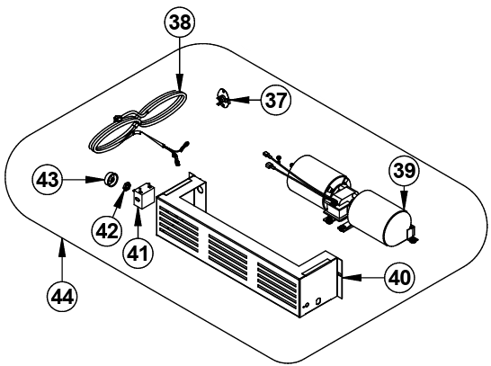 SBI SE74032 Blower Assembly - Fits Century Heating CW2900