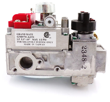 Grand Mate (GM970-A151) Propane Gas (LP) Valve, Millivolt