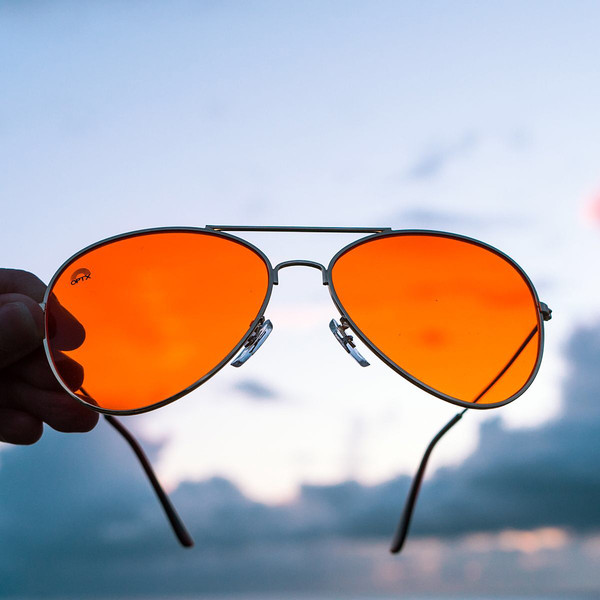 Orange Color Glasses