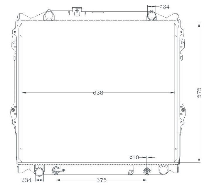 Radiator LEAP® for Toyota Prado RZJ95R VZJ95R 04/96-05/03 Auto Manual 2.7L 3.4L Petrol 97 98 99 00 01 02