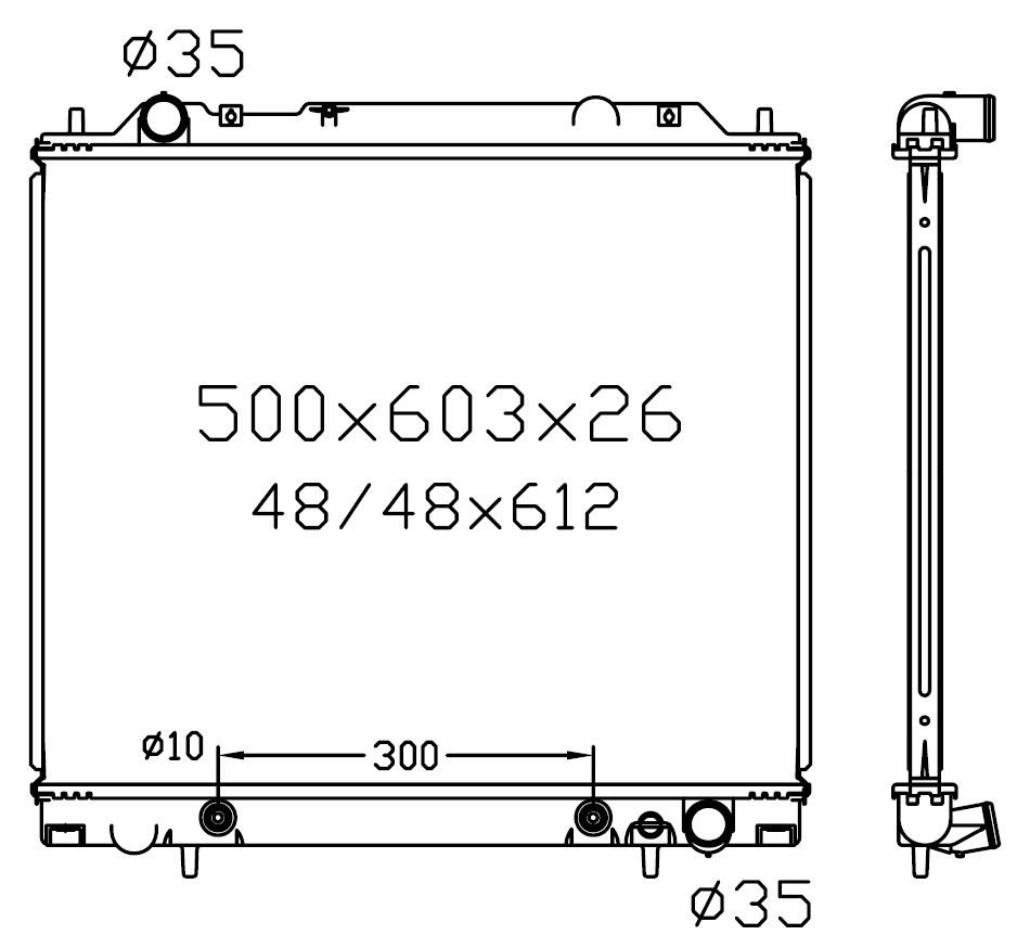 Radiator LEAP® for Express Starwagon WA L400 Delica 94-05 Petrol Diesel Auto Manual 95 96 97 98 99 00 01 02 03 04