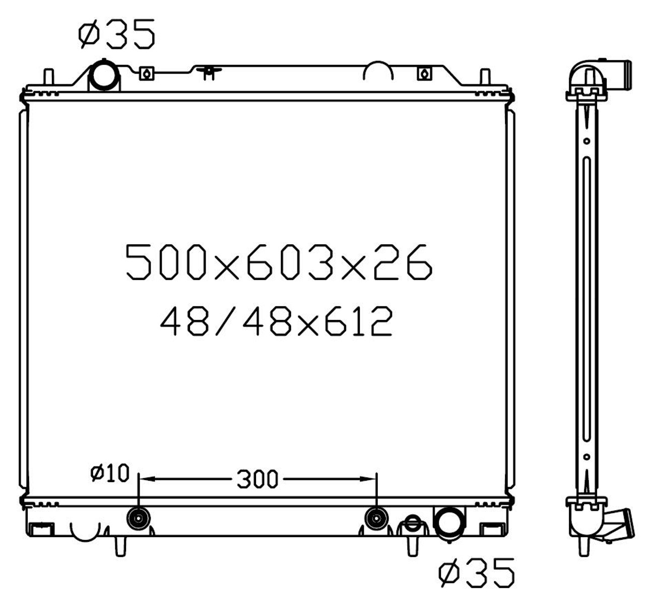 Radiator for Express Starwagon WA L400 Delica 94-05 Petrol Diesel Auto Manual 95 96 97 98 99 00 01 02 03 04