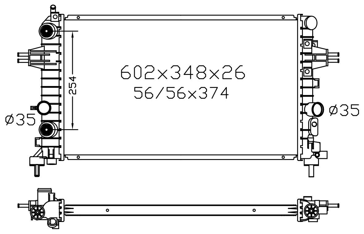 Radiator for Holden Astra AH 10/04-03/07 Auto Manual 1.8L 05 06 07