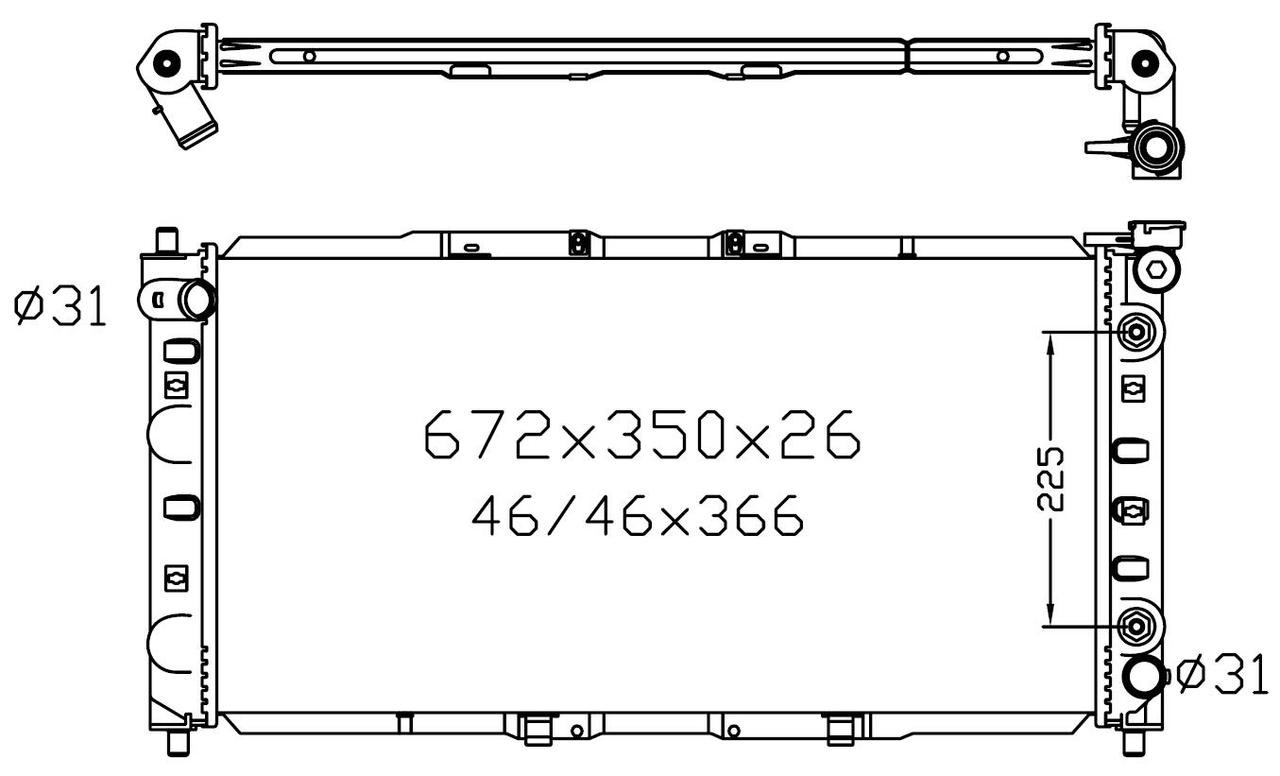 Radiator for Mazda 323 BA 05/94-04/98 Astina Auto Manual 1.8L 4 Cyl 94 95 96 97 98