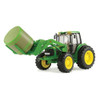 1:16 John Deere Big Farm 7330 Tractor with Forks and Bale Toy - RDO Equipment