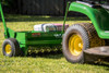 John Deere 40inch Tow-behind Spike Aerator & Spreader for Ride-on Mowers - RDO Equipment