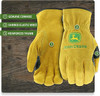 John Deere Split Cowhide Leather Drivers Gloves - RDO Equipment