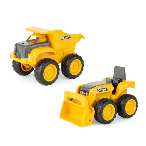 John Deere Kids 15cm Sand Pit Dump Truck & Tractor Toy Set