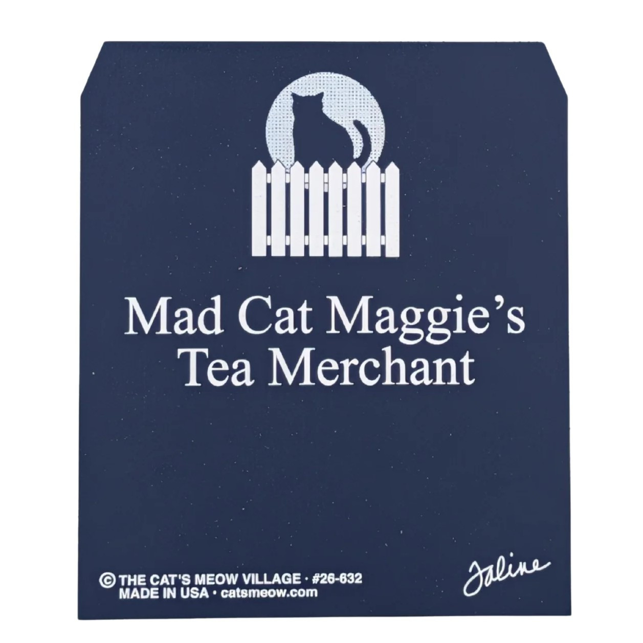 Cat's Meow Village Mad Cat Maggie's Tea Merchant Halloween 26‑632