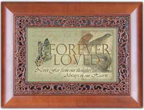 Forever Loved Cottage Garden ORN Woodgrain Music Jewelry Box What A Friend Jesus