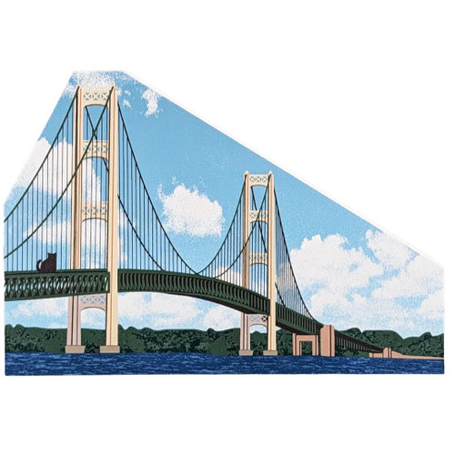 Cat’s Meow Village Mackinac Bridge St Ignace Michigan Big Mac #RA1459 (Front)